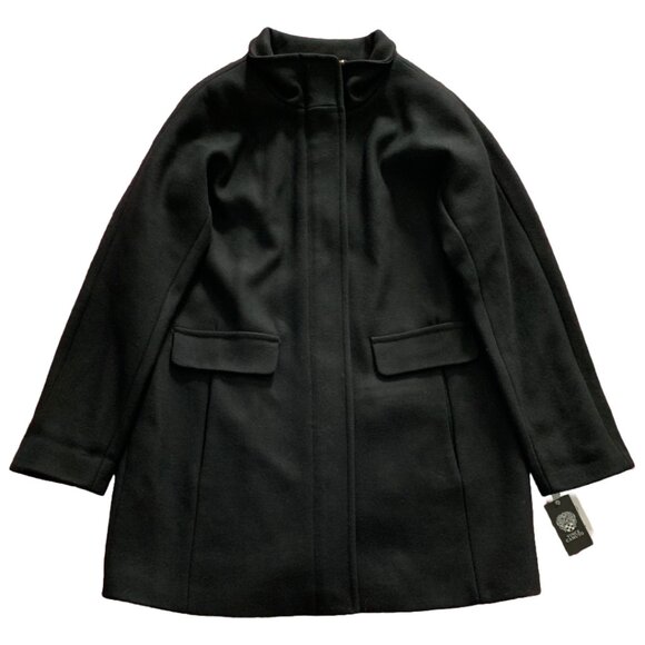 NWT VINCE CAMUTO Womens Black Wool Blend Cocoon Coat Sz XL - Picture 5 of 8
